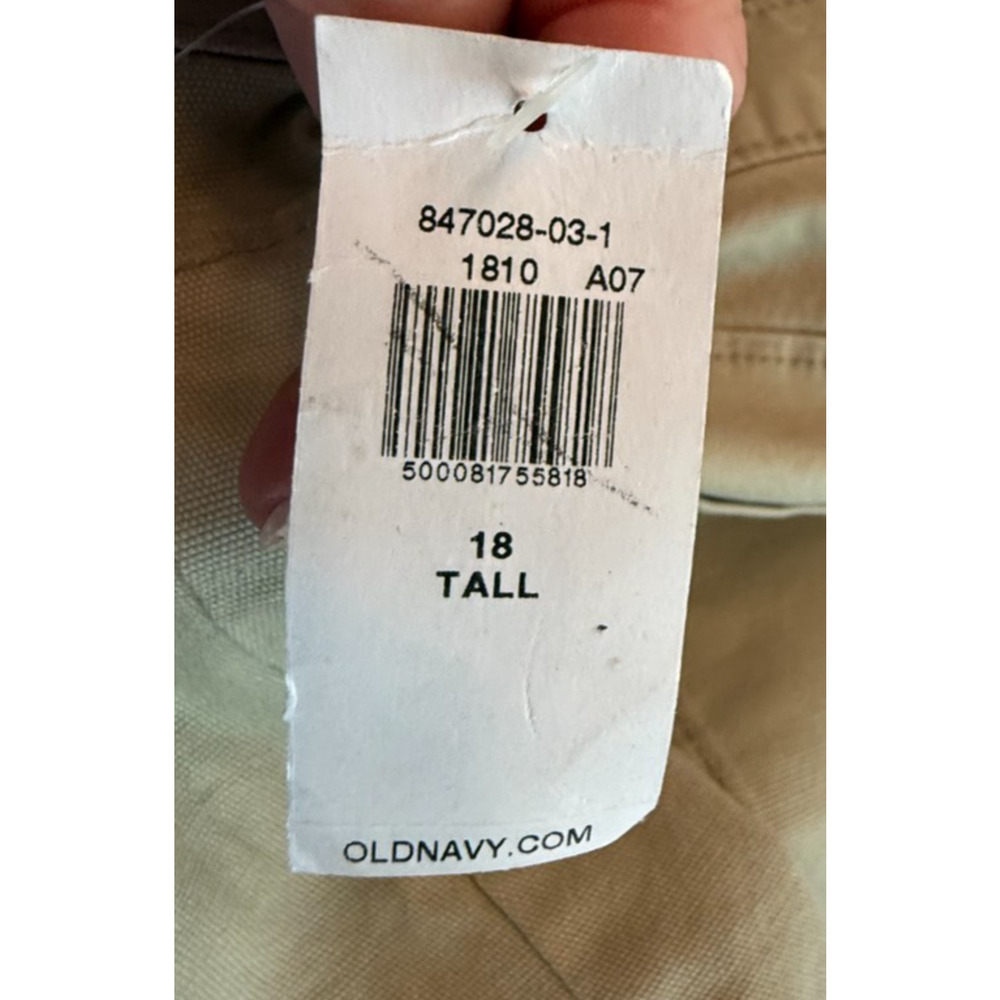 Old Navy NWT Women's Plus Extra High-Rise Wide-Leg Pants 18 Tall Khaki Beige - Picture 6 of 10